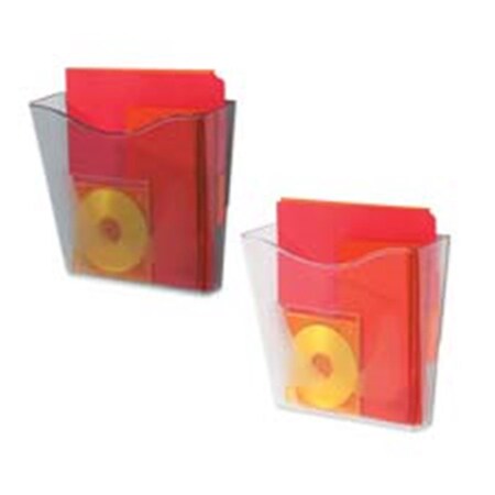 Pen2Paper Wall Pocket- Vertical- Ltr- 10-.25in.x4in.x10in.- Clear PE127020